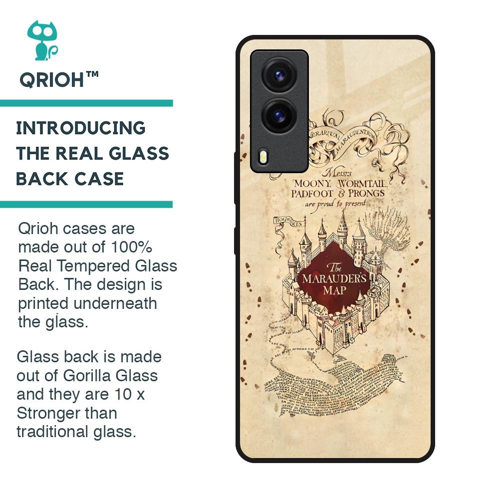 Magical Map Glass Case for Vivo V21e
