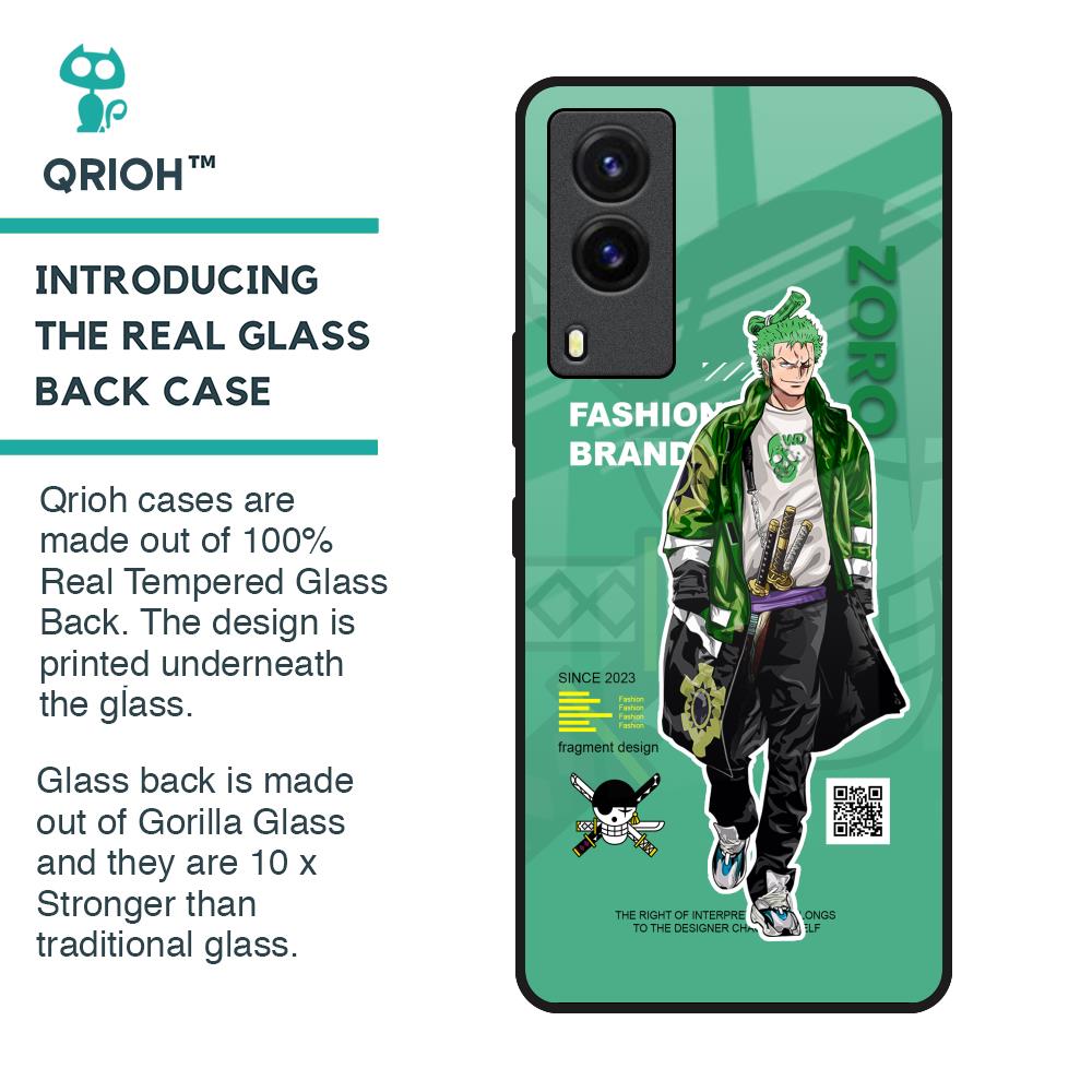 Zoro Bape Glass Case for Vivo V21e