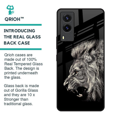 Brave Lion Glass Case for Vivo V21e