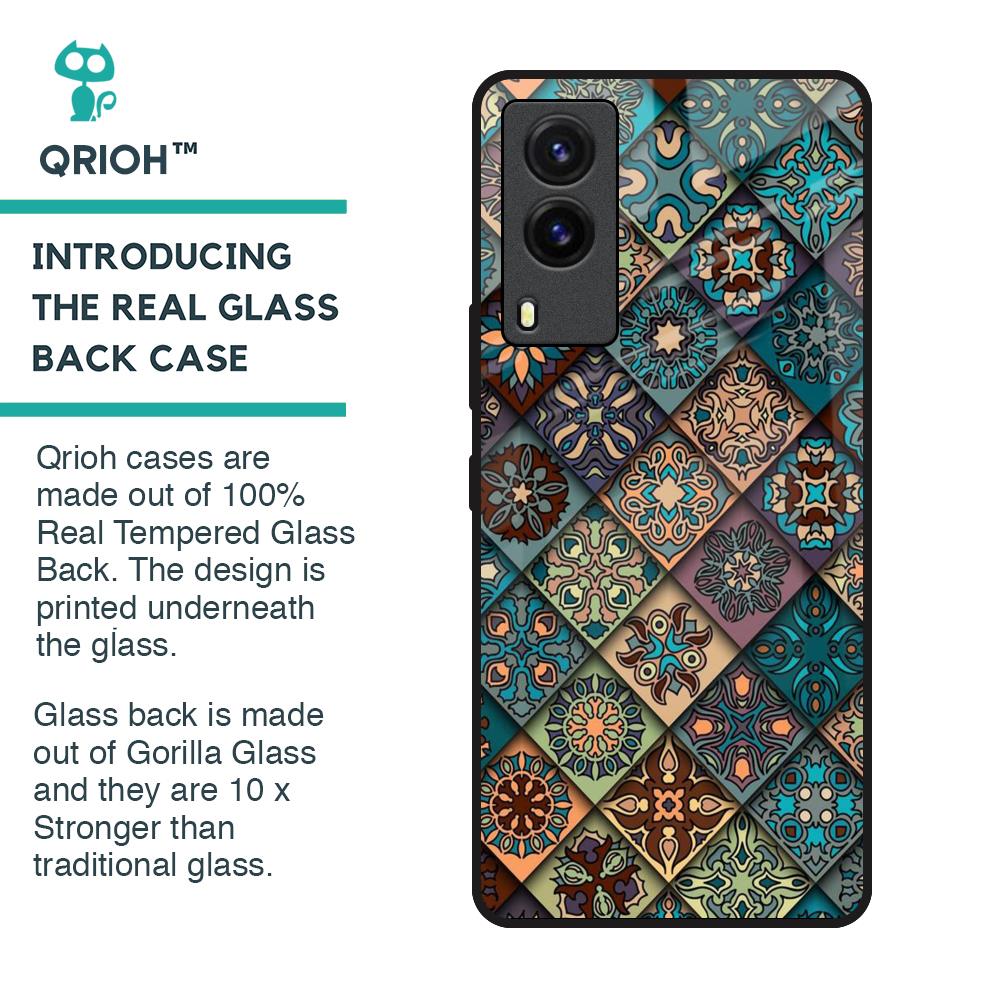 Retro Art Glass Case for Vivo V21e