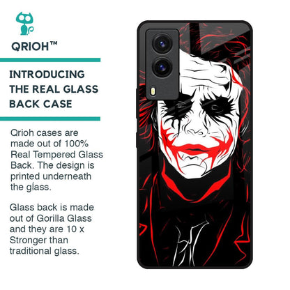 Life In Dark Glass Case For Vivo V21e