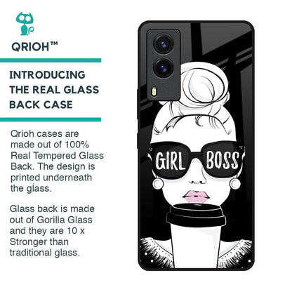 Girl Boss Glass Case For Vivo V21e
