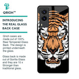 Angry Tiger Glass Case For Vivo V21e