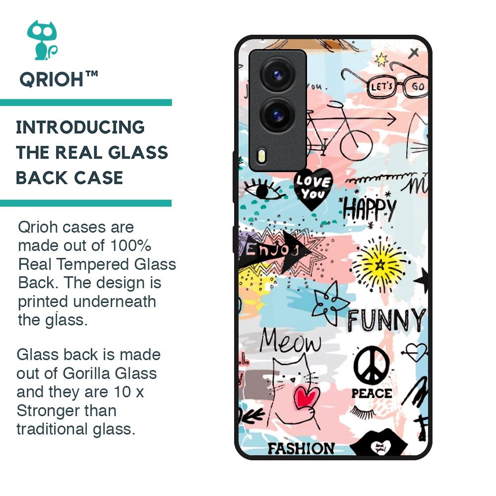 Just For You Glass Case For Vivo V21e