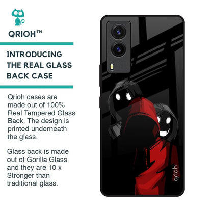 Shadow Character Glass Case for Vivo V21e