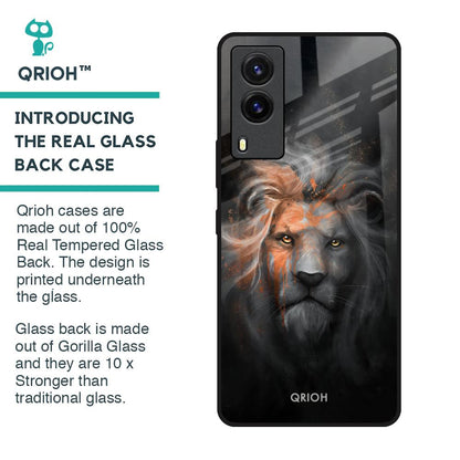 Devil Lion Glass Case for Vivo V21e