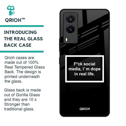 Dope In Life Glass Case for Vivo V21e