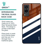 Bold Stripes Glass Case for Vivo V21e