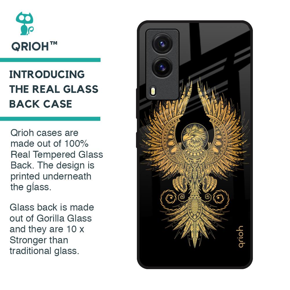 Mythical Phoenix Art Glass Case for Vivo V21e