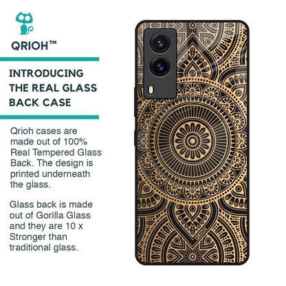 Luxury Mandala Glass Case for Vivo V21e