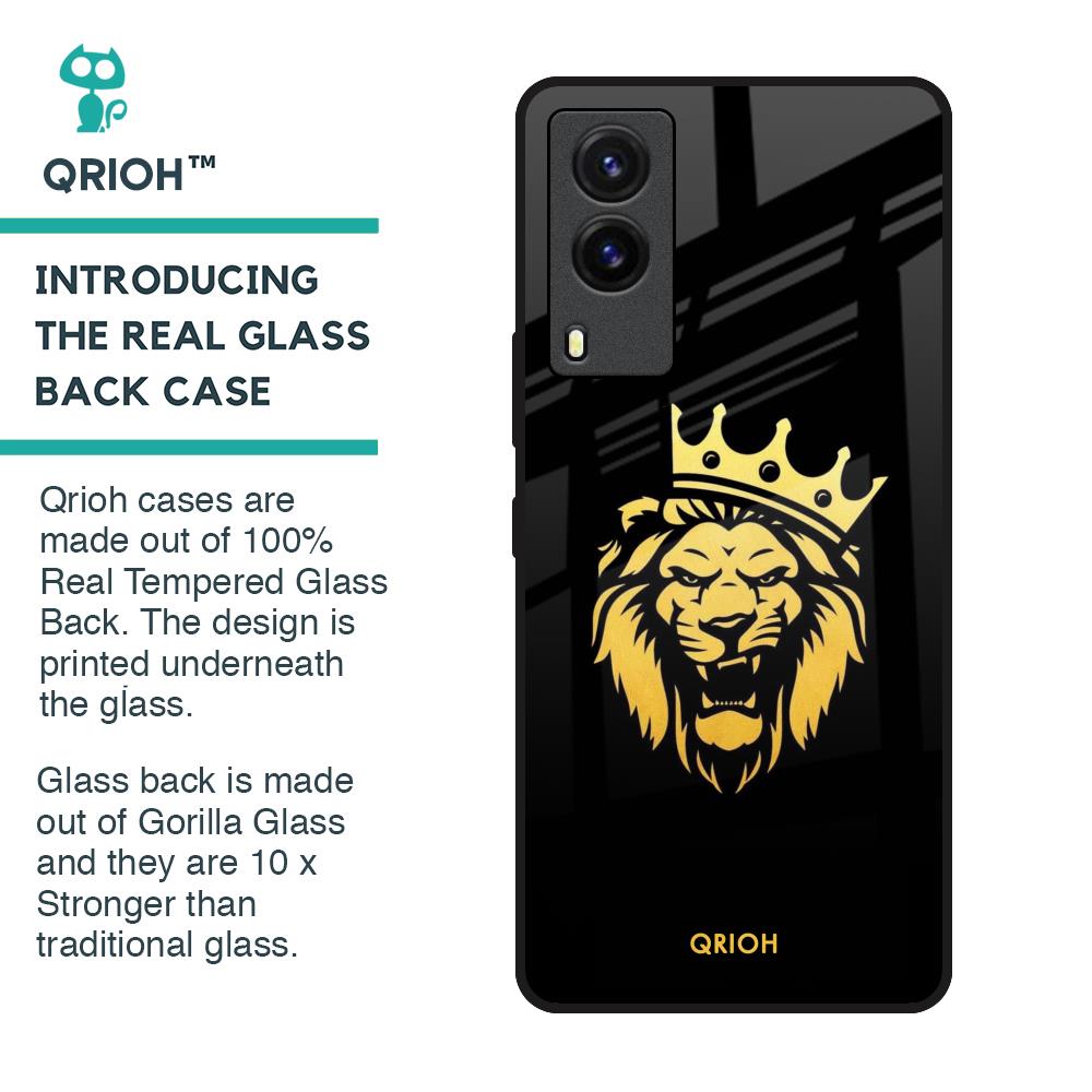 Lion The King Glass Case for Vivo V21e
