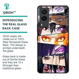 Anime Eyes Glass Case for Vivo V21e