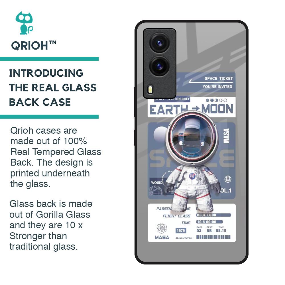 Space Flight Pass Glass Case for Vivo V21e