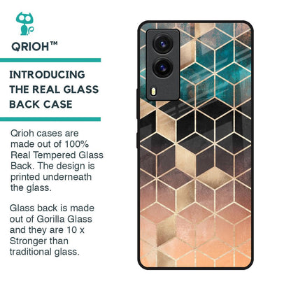 Bronze Texture Glass Case for Vivo V21e