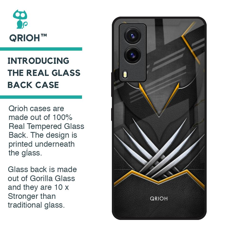 Black Warrior Glass Case for Vivo V21e