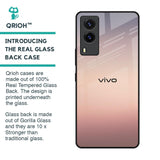 Golden Mauve Glass Case for Vivo V21e