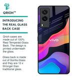 Colorful Fluid Glass Case for Vivo V21e