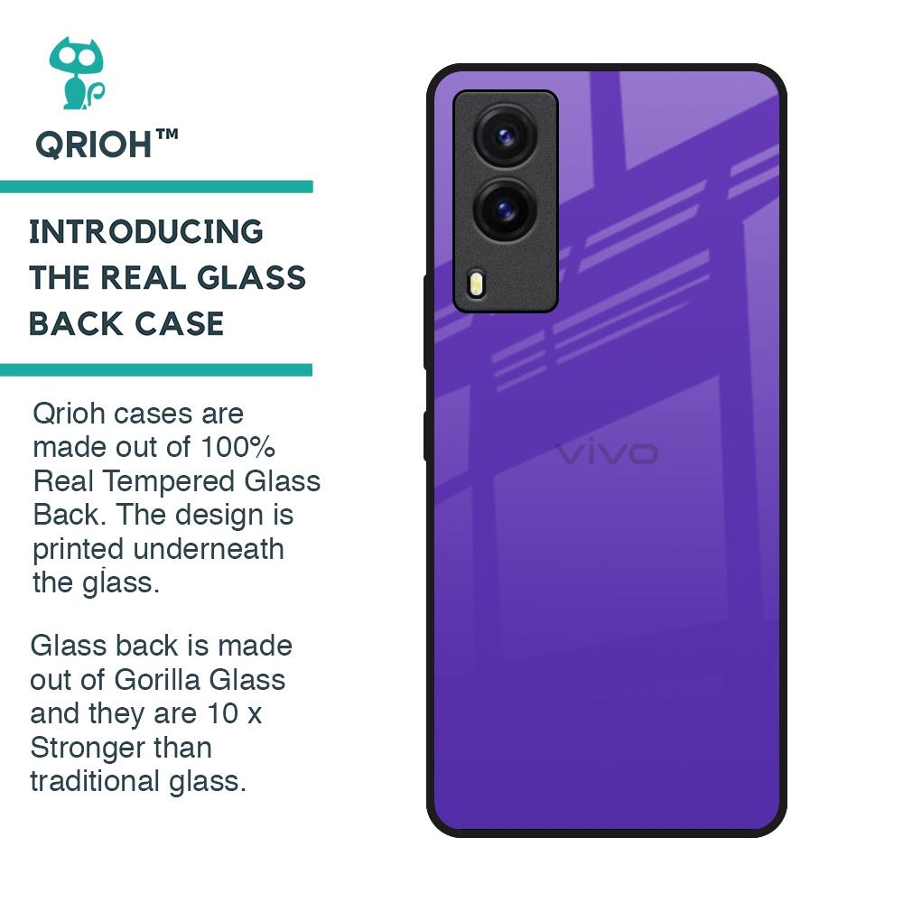 Amethyst Purple Glass Case for Vivo V21e