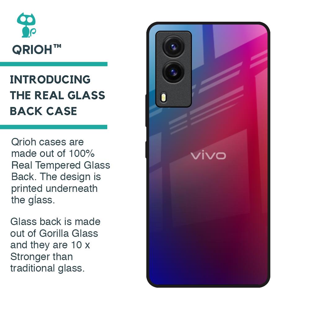Magical Color Shade Glass Case for Vivo V21e