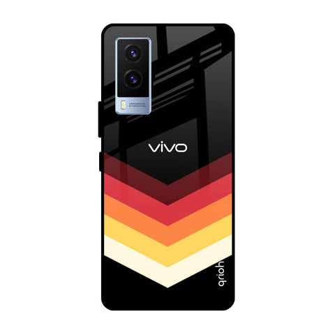Abstract Arrow Pattern Vivo V21e Glass Cases & Covers Online