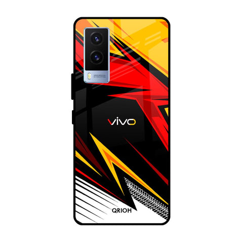 Race Jersey Pattern Vivo V21e Glass Cases & Covers Online