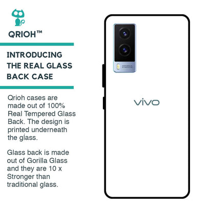 Arctic White Glass Case for Vivo V21e