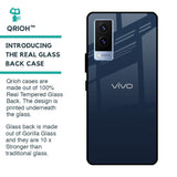 Overshadow Blue Glass Case For Vivo V21e