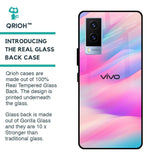 Colorful Waves Glass case for Vivo V21e