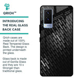 Dark Abstract Pattern Glass Case For Vivo V21e