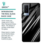 Black & Grey Gradient Glass Case For Vivo V21e