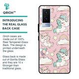 Balloon Unicorn Glass case for Vivo V21e