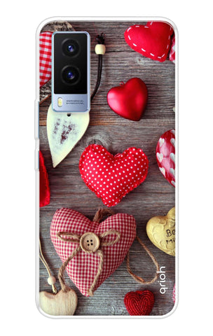 Valentine Hearts Vivo V21e Back Cover