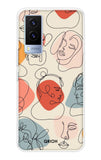 Abstract Faces Vivo V21e Back Cover