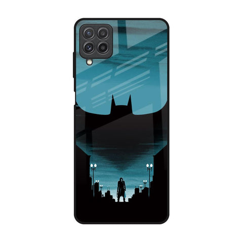Cyan Bat Samsung Galaxy A22 Glass Back Cover Online