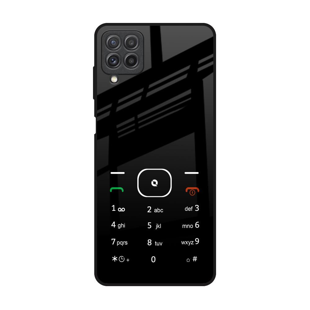 Classic Keypad Pattern Samsung Galaxy A22 Glass Back Cover Online