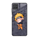 Orange Chubby Samsung Galaxy A22 Glass Back Cover Online