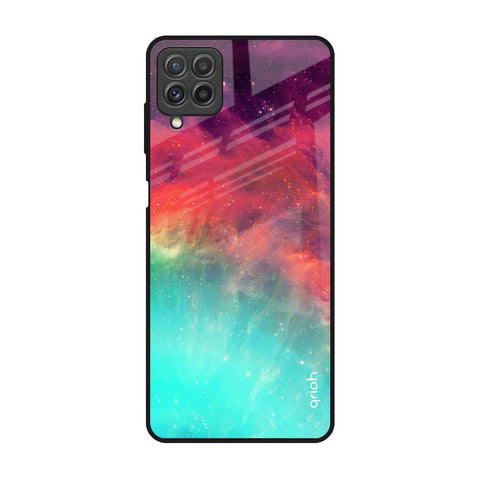Colorful Aura Samsung Galaxy A22 Glass Back Cover Online