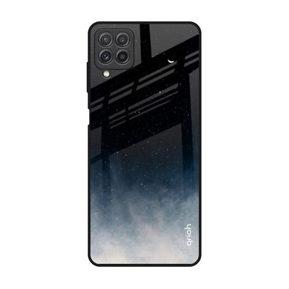 Black Aura Samsung Galaxy A22 Glass Back Cover Online