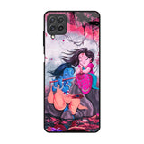 Radha Krishna Art Samsung Galaxy A22 Glass Back Cover Online