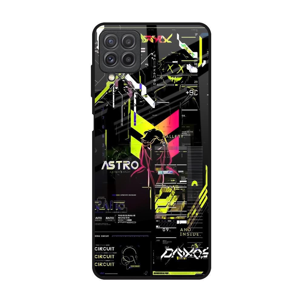Astro Glitch Samsung Galaxy A22 Glass Back Cover Online