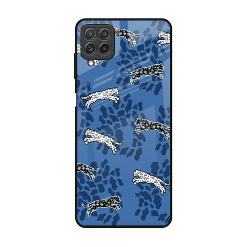 Blue Cheetah Samsung Galaxy A22 Glass Back Cover Online