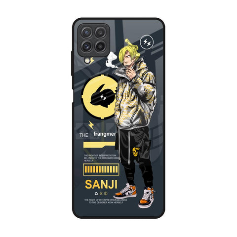 Cool Sanji Samsung Galaxy A22 Glass Back Cover Online