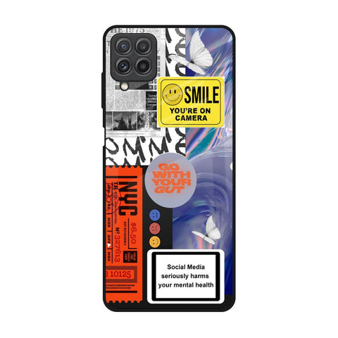 Smile for Camera Samsung Galaxy A22 Glass Back Cover Online