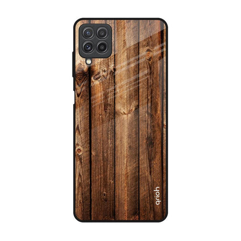 Timber Printed Samsung Galaxy A22 Glass Back Cover Online