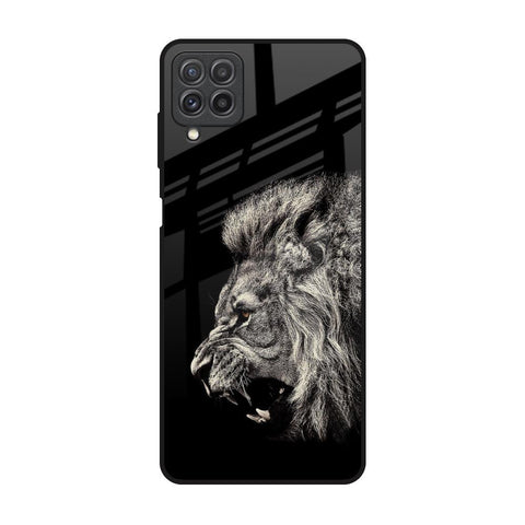 Brave Lion Samsung Galaxy A22 Glass Back Cover Online