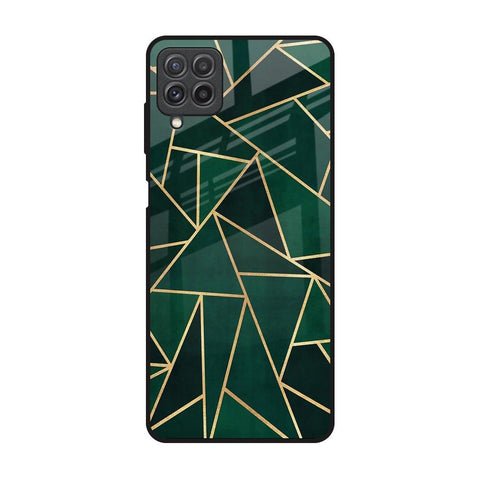 Abstract Green Samsung Galaxy A22 Glass Back Cover Online