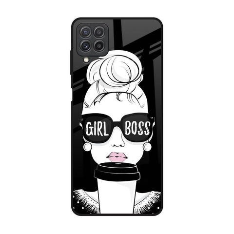Girl Boss Samsung Galaxy A22 Glass Back Cover Online