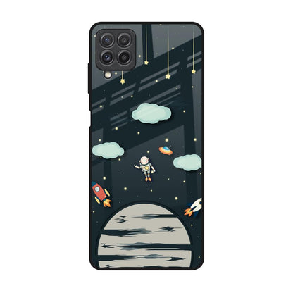 Astronaut Dream Samsung Galaxy A22 Glass Back Cover Online