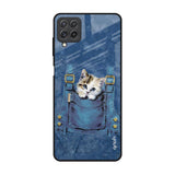 Kitty In Pocket Samsung Galaxy A22 Glass Back Cover Online