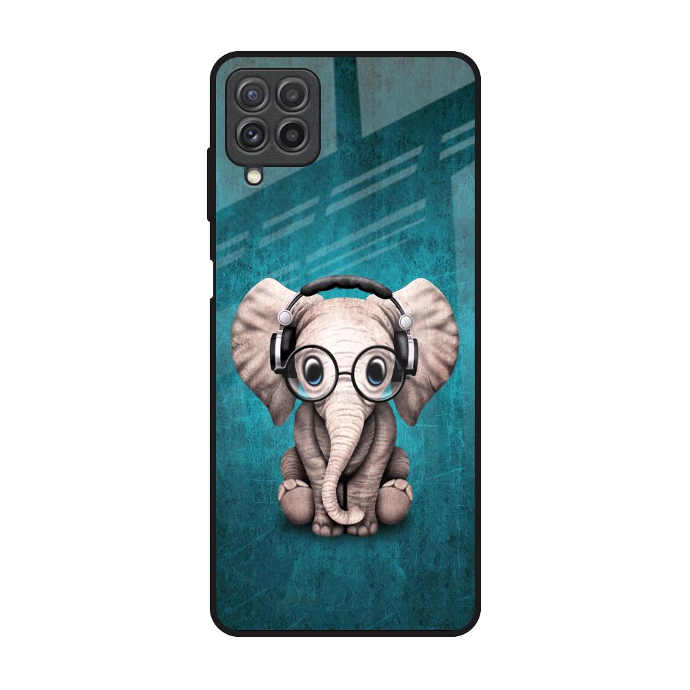 Adorable Baby Elephant Samsung Galaxy A22 Glass Back Cover Online